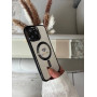 Чорний чохол на iPhone 13 pro max  MagSafe з закритою камерою 